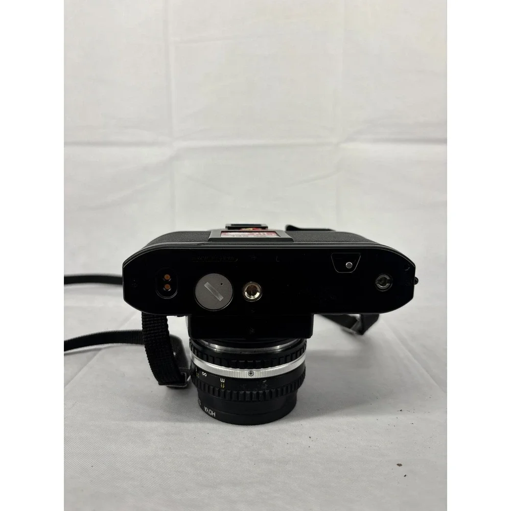 Nikon EM 35mm Film SLR Camera 50mm f/1.8 Lens Black Compact Vintage Japan